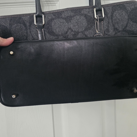 vintage Coach signature tote bag Wool - Picture 2 of 10